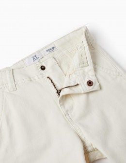 Zippy παντελόνι chino λευκό Image 2