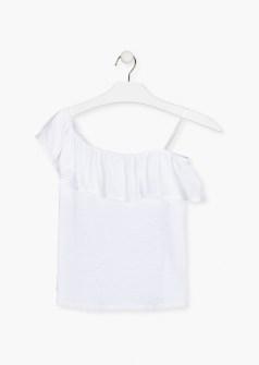Losan λευκό μπλουζάκι με έναν ώμο Image 0