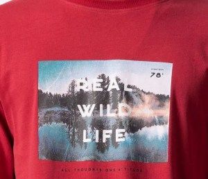 Tiffosi μακρυμάνικη μπλουζα εποχιακή με σταμπα μπροστά κόκκινη Image 1
