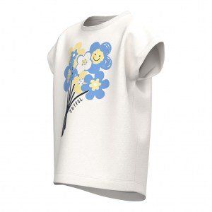 Name it βαμβακερό t-shirt  'Flowers ' λευκό Image 1
