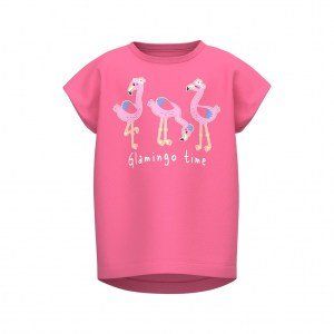 Name it βαμβακερό t-shirt  'Flamingo' ροζ Image 0