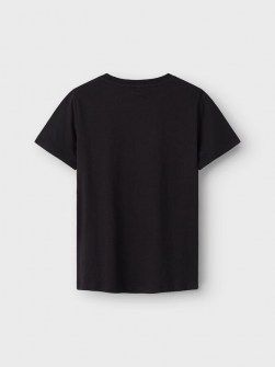 Name it βαμβερό t-shirt μαύρο με στάμπα Image 1
