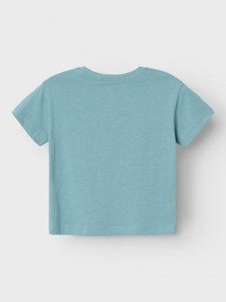 Name it κοντομάνικη μπλούζα με τσεπάκι mineral blue Image 2