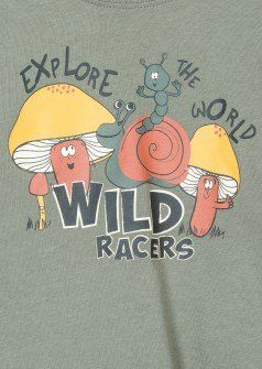 Losan μπλούζα χακί wild racers Image 2