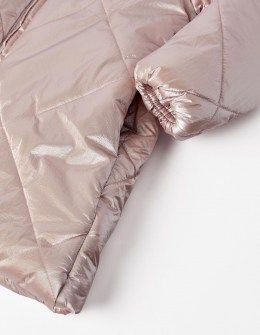 Zippy μακρύ μπουφάν με κουκούλα ροζ Image 3