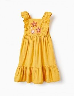 Zippy φόρεμα λινό κίτρινο Image 0
