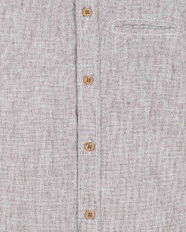 Losan λινό πουκάμισο μάο μπεζ Image 2
