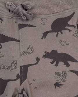 Losan ανοιξιάτικο παντελόνι φόρμας ανθρακί με δυνόσαυρους Image 2