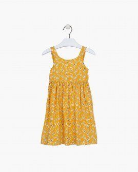 Losan φόρεμα αμάνικο με ήλιους κίτρινο Image 0