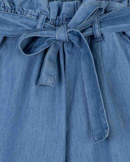 Losan ψηλόμεση cropped παντελόνα με αποσπώμενη ζώνη τζην Image 2