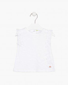 Losan μπλουζάκι λευκό αμάνικο Image 0