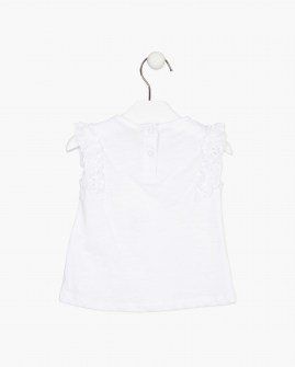 Losan μπλουζάκι λευκό αμάνικο Image 1
