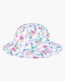 Losan βρεφικό λευκό καπέλο floral Image 2