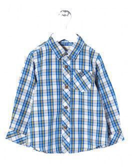 ZY βρεφικό πουκάμισο καρό γαλάζιο Image 0