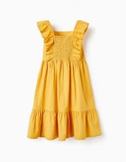 Zippy φόρεμα λινό κίτρινο Image 1