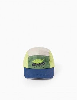 Zippy βρεφικό καπέλο πράσινο σκούρο μπλε μπεζ Image 1