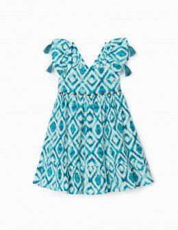 Zippy φόρεμα με φουντίτσες Πετρόλ Image 0