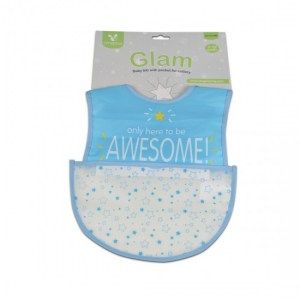 Cangaroo Αδιάβροχη Σαλιάρα Πλαστική με Αυτοκόλλητο Baby Bib Glam 3800146266141 Image 0