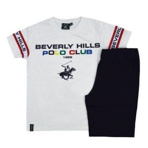 Beverly Hills Polo Club καλοκαιρινό σετ λευκό μαύρο Image 0