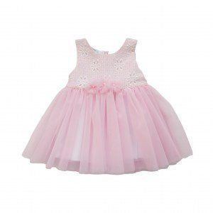 Sweet baby φόρεμα με τούλι ροζ Image 0