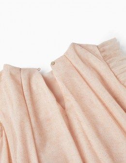 Zippy φόρεμα με τούλι με γκλίτερ ροζ απάλό Image 2