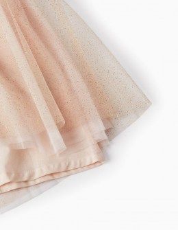 Zippy φόρεμα με τούλι με γκλίτερ ροζ απάλό Image 3