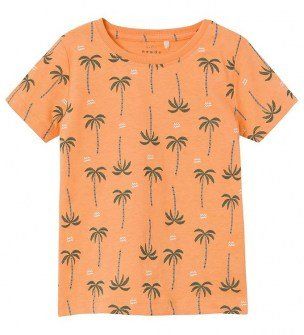 Name it μπλουζάκι πορτοκαλί με σχέδιο φοίνικες Image 0