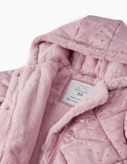 Zippy μπουφάν ροζ με γούνινη επένδυση Image 2