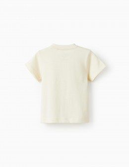 Zippy βαμβακερή μπλούζα εκρού BE GREEN Image 1
