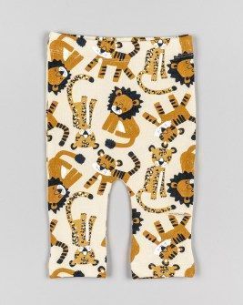Losan βρεφικό παντελόνι φούτερ τίγρης λευκό Image 0