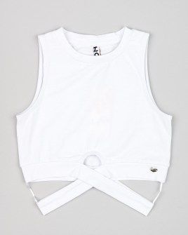 Losan λευκό t-shirt με cut out Image 0