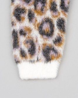 Losan μαλακό πουλόβερ εκρού animal print Image 2