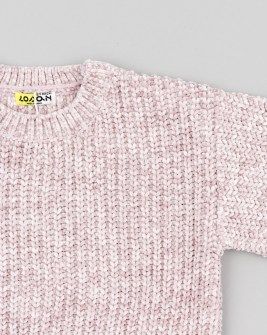 Losan ροζ μαλακό πουλόβερ chenille Image 2
