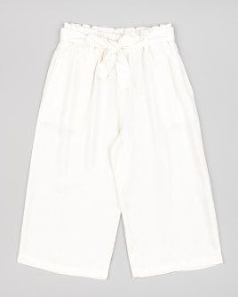 Losan λευκή παντελόνα με ζωνάκι στη μέση Image 1