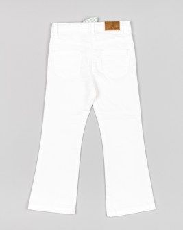 Losan λευκό παντελόνι τζιν καμπάνα Image 1