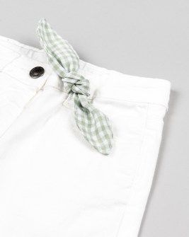 Losan λευκό παντελόνι τζιν καμπάνα Image 2