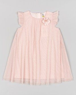 Losan ροζ φόρεμα με τούλι και γκλίτερ Image 0