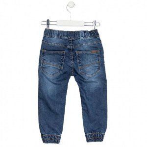 Losan Παιδικό Παντελόνι Τζιν με λάστιχο στη μέση και στο τελείωμα  Μπλε Image 1