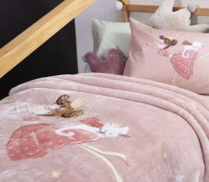 Παιδική κουβέρτα μονή Princess At Home pink nef nef Image 1
