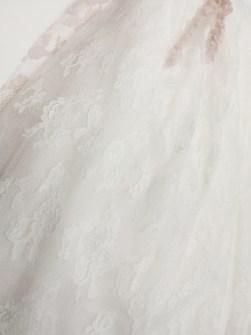 Mak baby βαπτιστικό φόρεμα λευκό/ροζ με δαντέλα μπολερό και κορδέλα Image 3