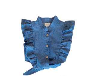 Sweet baby παντελόνα και crop top μπλε Image 1