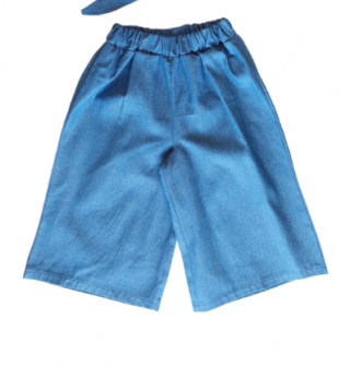 Sweet baby παντελόνα και crop top μπλε Image 2