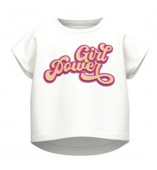 Name it βαμβακερό t-shirt  'Girl Power' λευκό Image 0