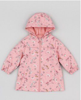 Losan αδιάβροχο μπουφάν με fleece επένδυση και μονόκερους ροζ LKGAP0103-23001 Image 0
