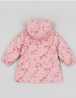 Losan αδιάβροχο μπουφάν με fleece επένδυση και μονόκερους ροζ LKGAP0103-23001 Image 1