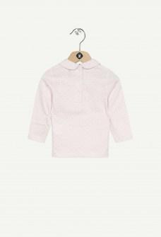 Ζ ροζ πουά μπλουζάκι με γιακά Image 1
