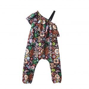 TC POSIDONIA OCEANICA ONE RUFFLE SLOUCHY FLORAL JUMPSUIT & ACC KID PLUS Image 0