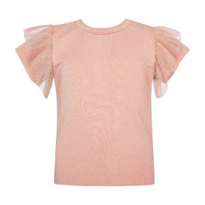 Two in a Castle T5207 DUSTY PASTELS TULLE RUFFLE TOP KID Image 0