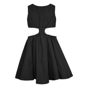 Two in a Castle T5222 MONOCHROME PARTY 60’S DRESS KID BLACK Image 0
