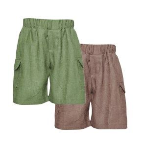Two in a Castle T5418 THE LITTLERS CARGO LINEN PANTS KID MINUS Image 1